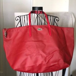 Lacoste Red XL Tote